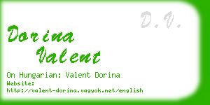 dorina valent business card